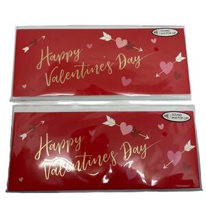 2 Valentines Day Love‎ Anniversary Up With Paper Panorographics Pop Up Cards